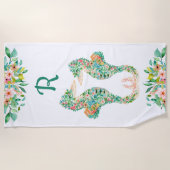 Tropisches Seepferd Strandtuch (Vorderseite)