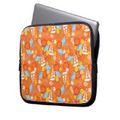 Tropisches Segelboot-Muster Laptopschutzhülle (Vorderseite Links)