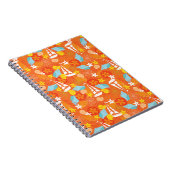 Tropisches Segelboot-Muster Notizblock (Rechte Seite)