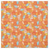 Tropisches Segelboot-Muster Stoff (Muster)