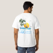 Tropisches Segeln Cabo San Lucas Mexiko T-Shirt (Schwarz voll)