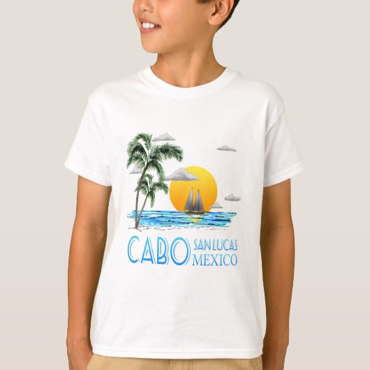 Tropisches Segeln Cabo San Lucas Mexiko T-Shirt (Vorderseite)