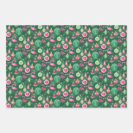 Tropisches Set von 3 Geschenkpapier Set (Vorderseite)