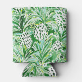 TROPISCHES SITCH Grüne Ananas Wasserfarbe Dosenkühler (Rückseite)