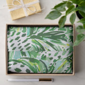 TROPISCHES SITCH grünes Ananas-Aquarell Seidenpapier (Geschenk)