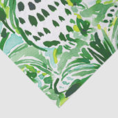 TROPISCHES SITCH grünes Ananas-Aquarell Seidenpapier (Detail)