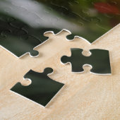 Tropisches Smaragd-Bernstein-Wirbelmuster Puzzle (Seite)