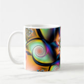Tropisches Smoothie-Fraktal Kaffeetasse (Links)