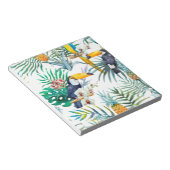Tropisches Sommer Ananas-Papageien-Vogel-Aquarell Notizblock (angewinkelt)