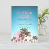 TROPISCHES SOMMERBASISPARTY EINLADUNG (Stehend Vorderseite)