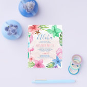 Tropisches Sommerbudget Geburtstagsparty Flyer (Einzeln)