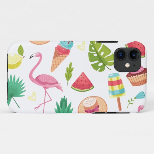 Tropisches Sommerdesign Case-Mate iPhone Hülle (Rückseite (Horizontal))