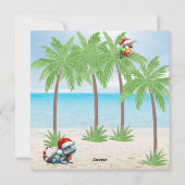 Tropisches Sommerfest Weihnachten im Juli Party (Rückseite)