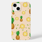 TROPISCHES SOMMERFRÜCHTE Ananas Slice Muster Case-Mate iPhone Hülle (Rückseite)