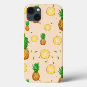 TROPISCHES SOMMERFRÜCHTE Ananas Slice Muster Case-Mate iPhone Hülle (Rückseite)