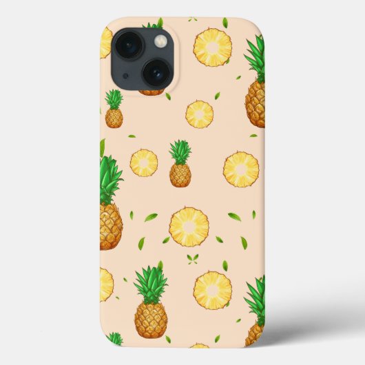 TROPISCHES SOMMERFRÜCHTE Ananas Slice Muster Case-Mate iPhone Hülle (Rückseite)