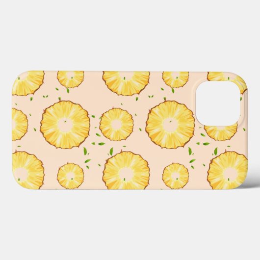 TROPISCHES SOMMERFRÜCHTE Ananas Slice Muster Case-Mate iPhone Hülle (Rückseite (Horizontal))