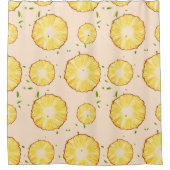 TROPISCHES SOMMERFRÜCHTE Ananas Slice Muster Duschvorhang (Vorderseite)