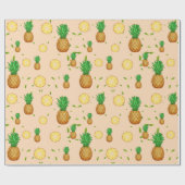 TROPISCHES SOMMERFRÜCHTE Ananas Slice Muster Geschenkpapier (Flach)