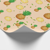 TROPISCHES SOMMERFRÜCHTE Ananas Slice Muster Geschenkpapier (Ecke)