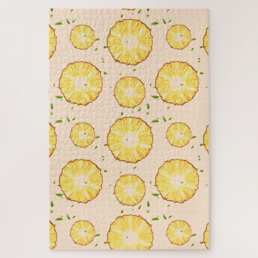 TROPISCHES SOMMERFRÜCHTE Ananas Slice Muster Puzzle (Vertikal)