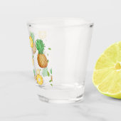 TROPISCHES SOMMERFRÜCHTE Ananas Slice Muster Schnapsglas (Rechts)