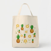 TROPISCHES SOMMERFRÜCHTE Ananas Slice Muster Tragetasche (Vorne)