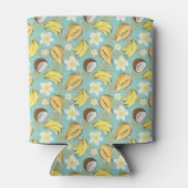 Tropisches Sommerkulstmuster Dosenkühler (Rückseite)