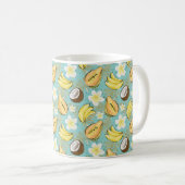 Tropisches Sommerkulstmuster Kaffeetasse (VorderseiteRechts)