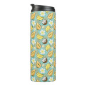 Tropisches Sommerkulstmuster Thermosbecher (Nach rechts gedreht)
