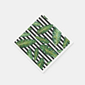 Tropisches Sommermuster aus Bananenblättern Serviette (Ecke)