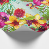 Tropisches Sommermuster Geschenkpapier (Ecke)