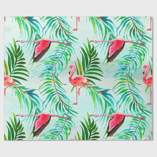 Tropisches Sommermuster Geschenkpapier (Flach)