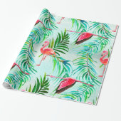 Tropisches Sommermuster Geschenkpapier (Ungerollt)