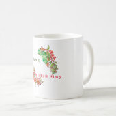 Tropisches Sommermuster mit Blume und Blätter m Kaffeetasse (VorderseiteRechts)