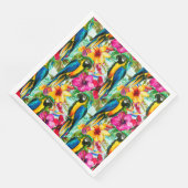 Tropisches Sommermuster Serviette (Ecke)