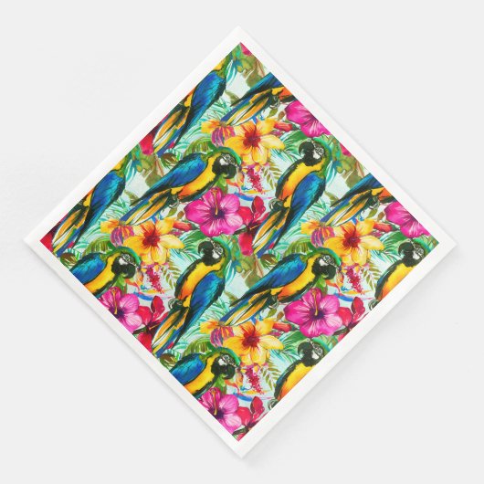 Tropisches Sommermuster Serviette (Ecke)