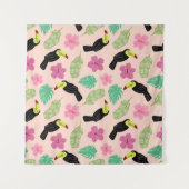 Tropisches Sommermuster Wandteppich (Vorderseite (Horizontal))