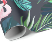 Tropisches Sommernahtloses Muster mit Flamingo bir Geschenkpapier (Rolleneckpunkt)