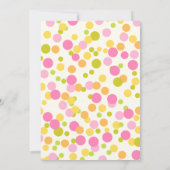 Tropisches SommerParty grün und rosa Einladung (Rückseite)