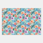 Tropisches Sommerverpackungspapier Geschenkpapier Set (Vorderseite)