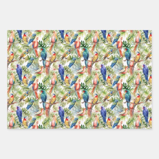 Tropisches Sommerverpackungspapier Geschenkpapier Set (Vorderseite 2)