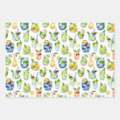 Tropisches Sommerverpackungspapier Geschenkpapier Set (Vorderseite)