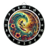 Tropisches Sonnenuntergang Dartscheibe (vorne)