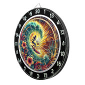 Tropisches Sonnenuntergang Dartscheibe (Vorderseite rechts)