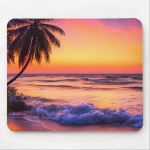 Tropisches Sonnenuntergangs-Mausepad Mousepad
