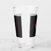 Tropisches Sonnenuntergangs-Palmen Retro-Design Glas (Rechts)