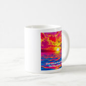 Tropisches Sonnenuntergangsglück Kaffeetasse (VorderseiteRechts)