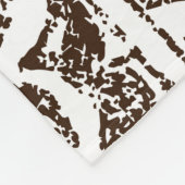 Tropisches Stammkunstmuster indigener hawaiianisch Fleecedecke (Ecke)