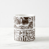 Tropisches Stammkunstmuster indigener hawaiianisch Kaffeetasse (Mittel)